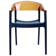 thumbnail image 3 of Compamia Carmen Patio Dining Chair with Black Seat in Amber, 3 of 7