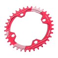 thumbnail image 2 of ancho de 104 BCD de cadena de aluminio rueda de cadena de para 36T rojo shamjiam Plato de bicicleta de montaña, 2 of 8