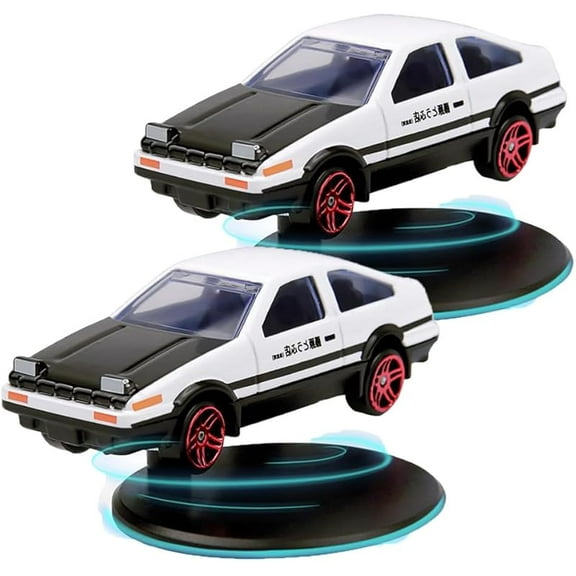 Dash Drift Car Ornament, Dashboard Drift Car, Drift Car for Dashboard, Metal Dashboard Decoration, Interior Decoration, Ideal Gift for Car Lovers (B-Red*2)