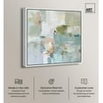 thumbnail image 2 of Jade Sweep I Canvas Minimal Abstracts by Art Remedy, White Frame, 40" x 40", 2 of 7