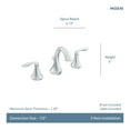 thumbnail image 7 of Moen Eva T6420 Widespread Bathroom Sink Faucet, 7 of 7