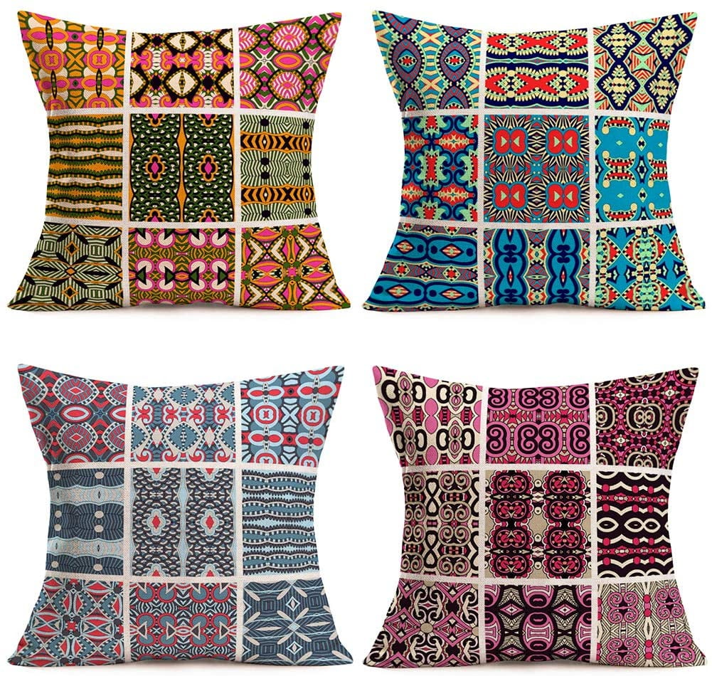 Details about   18"Rustic Jute Pillow Cover Attractive Designe Throw Handmade Ethnic Sofa Case 
