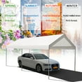 thumbnail image 4 of Gymax Steel Frame Party Tent Canopy Shelter Portable Car Carport Garage Cover, 4 of 10