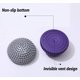 thumbnail image 3 of Paquete de 2 bolas de equilibrio de erizo, masajeador de pies de media bola de yoga, bandeja de equilibrio de yoga de erizo inflable, ejercicio de entrenamiento de yoga, estera de equilibrio (púrpura gris) ER, 3 of 5