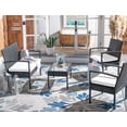 thumbnail image 2 of SAFAVIEH Outdoor Collection Bassey 4-Piece Patio Set Black/Beige, 2 of 7