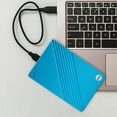 thumbnail image 1 of 2.5inch External Hard Drive, USB 3.0 Aluminium Alloy Portable Mini External Hard Drive, 5Gbps Ultra Slim External Mobile Hard Drive Hard Disk for Computer TV Phone, 1 of 8