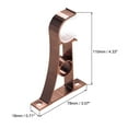 thumbnail image 2 of Uxcell 110x78x18mm Curtain Rod Bracket Aluminum Alloy Copper 2 Pack, 2 of 5