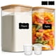 thumbnail image 1 of Recipientes de vidrio para almacenamiento de alimentos ComSaf, juego de 2, 3600 ml, 1 of 8