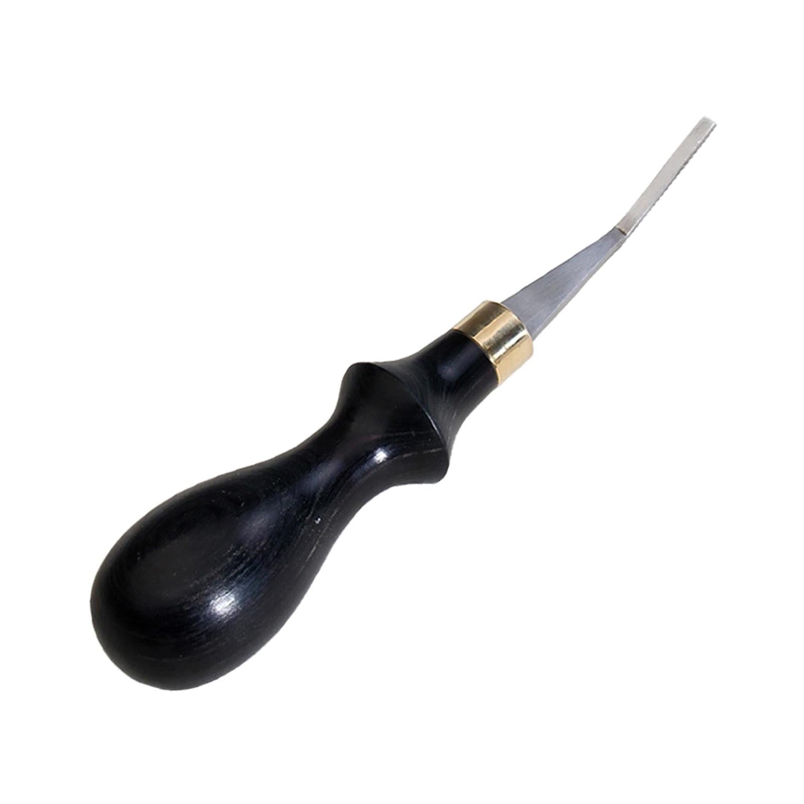 HILABEE Detail Rougher Leather Roughing Tool Polish File Tool Wooden Handle Ergonomic Edge Marking Crafted for Consistent Results Suitable for Leathercraft En 3mm