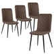 thumbnail image 1 of Juego De 4 Sillas Velvet De Comedor Vintage Recibidor cafe, 1 of 7