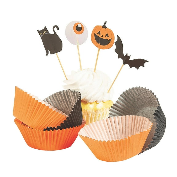 Basic Boo Cupcake Kit - Party Supplies - 48 Pieces