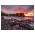 thumbnail image 2 of Gloomy Seashore with Large Rocks - Seascape Canvas Art Print, 2 of 3