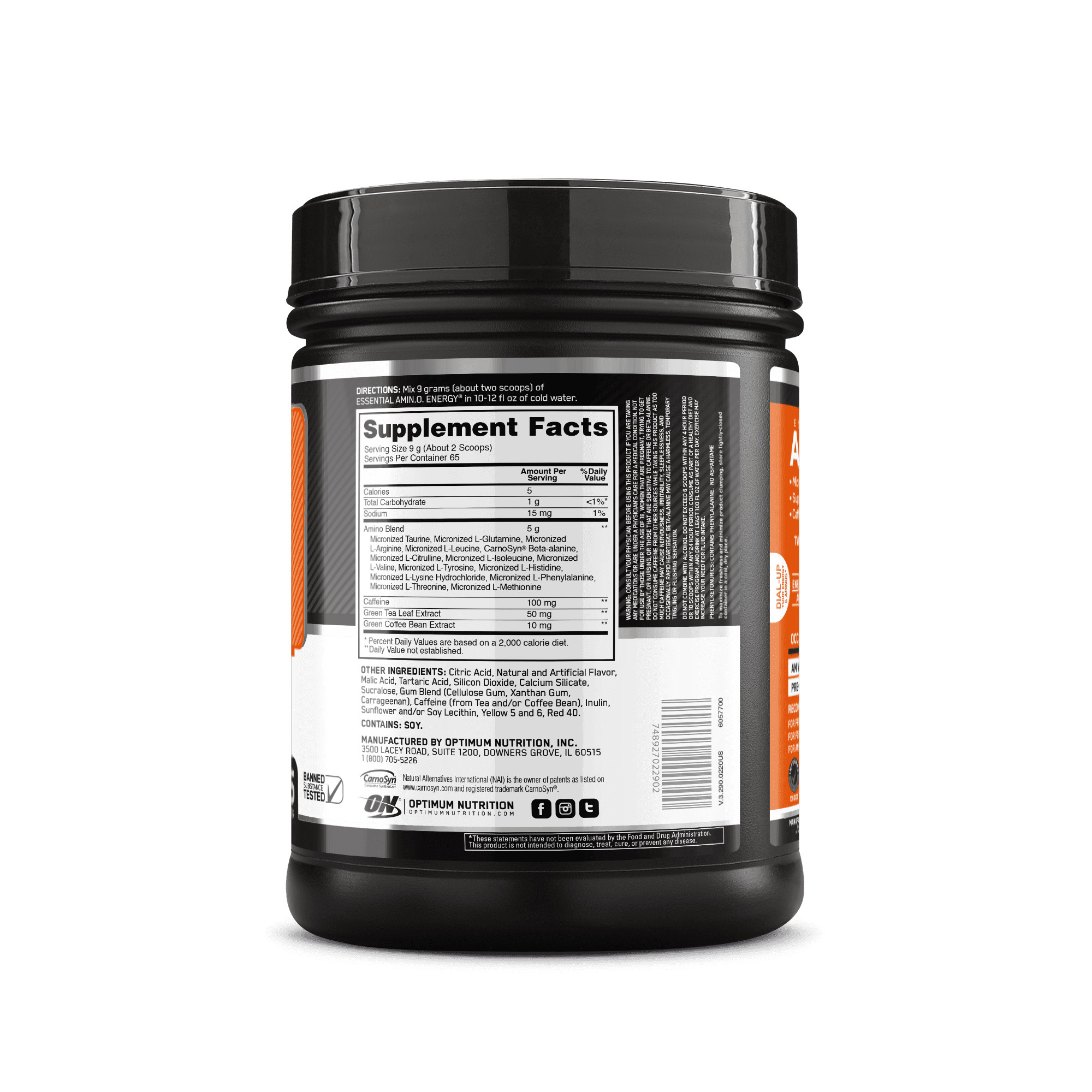 Optimum Nutrition, Essential Amino Energy, Pulver, 65 Portionen - Bild 11 von 15
