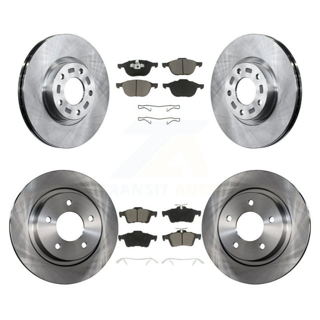 CMX Front Rear Disc Brake Rotors and Ceramic Pads Kit for Car Mazda 3 Sport K8C-100746