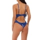 thumbnail image 2 of Gibobby Sujetador De Encaje Para Mujer Lencería de Encaje para Mujer, con Cierre Frontal, Cuello en V, camisón Sexy(Azul, XG), 2 of 4
