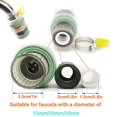 thumbnail image 3 of 3 Pieces Faucet Filter Faucet Water Filter Water Tap Filter Faucet Water Filter Faucet Water Purifier Suitable for faucets with a diameter of 25mm/20mm/15mm, 3 of 5