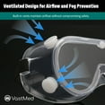 thumbnail image 6 of Anti-Fog Protective Safety Goggles Glasses Clear Lens by Vastmed | Wide-Vision Painting Goggles with Adjustable Dust Goggles that Fit Over Glasses | Perfect Universal Use Eyewear for Men & Women, 6 of 7