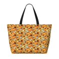 thumbnail image 2 of Daiia Pumpkins And Sunflowers A Beach Travel Bag - Water-Resistant Beach Bag, Lightweight Tote with 7 Pockets for Women and Men - Gym,Pool,Camping,Reusable Grocery Bag, 2 of 7