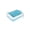 🥝 Blue_Hot#1184, variant on Open Litter Box Spatter Proof Thick Plastic Cat Litter Pan, Semi Closed, Tall Sided, Detachable Two Layer Design, Pink or Blue, 34x25x6cm with Scoop