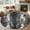 Black, variant on 8ft Round Rug, Leopard Stripes Non-Skid Rubber Backing Large Area Rugs - Living Room Bedroom Home Office, Vintage Black White Animals Texture Indoor Floor Mat Carpets Washable Rug