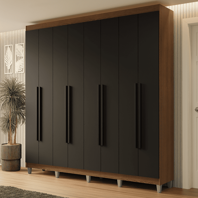 Ropero Closet Madesa Venus 8 Puertas Con Pies 216cm NN 1
