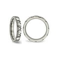 thumbnail image 5 of Gem & Harmony Mens Titanium Grooved Band Ring with Cubic Zirconia (CZ)s (4.00mm) for Men, 5 of 6