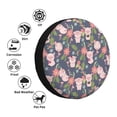 thumbnail image 4 of Susaid Pigs 1 Print Tire Covers,Waterproof Anti-UV Snow Sun Rain Tire Covers for RV,Truck, SUV, Trailer, Camper-15 inch, 4 of 6