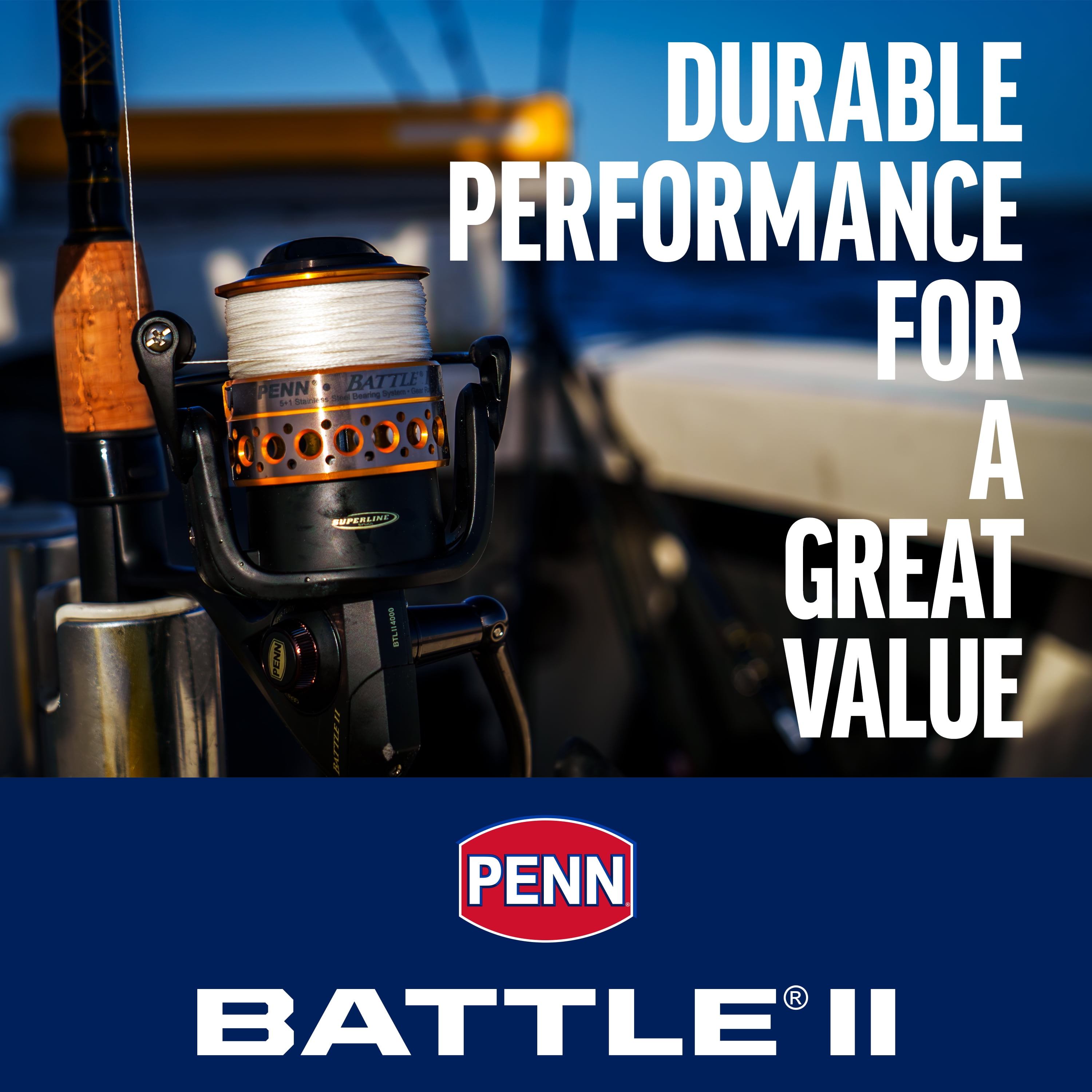 PENN Battle® II Combo, 7' Medium Fishing Rod, 4000 Size Reel