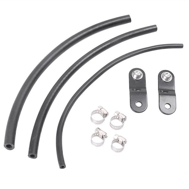 2" Oil Tank lift Riser Kit + Hose Fit Harley Sportster 1200 883 Black