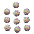 thumbnail image 1 of 10 cuentas de 20 mm con agujeros grandes, brillantes, coloridas, para joyería, fabricación de joyas, bolígrafos, llaveros, collares, redondas y brillantes., 1 of 7