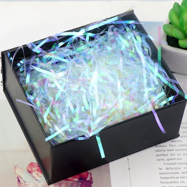 Decoración del hogar, decoración de habitaciones, decoración de paredes. Relleno de caja de regalo de seda de 3 mm. Adornos de embalaje de rafia. Relleno de caja de regalo de rafia para obsequios de b