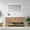 Oak, variant on Vinnova Alistair 60" White Stone Top Oak Single Vanity Gold Frame w/o Mirror