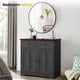 thumbnail image 3 of 18 - pulgada round wall - mounted mirror con negra metal frame: hd, eco - friendly, perfect para entrada, bathroom, y dormitorio decor, 3 of 7