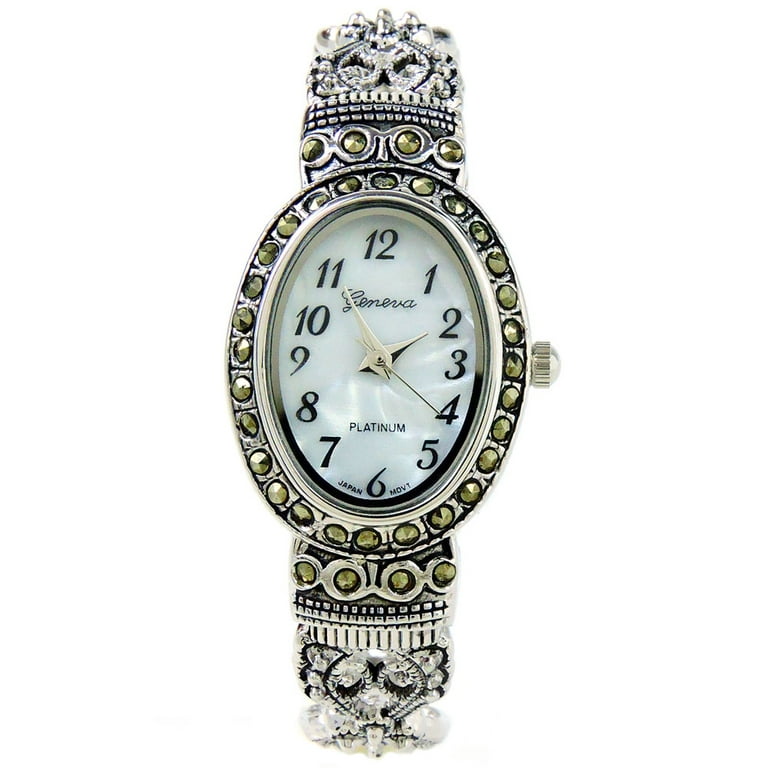 Ladies shop marcasite watch