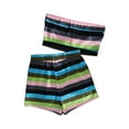 thumbnail image 1 of LUXUR Ensembles de Détente pour Femmes Vêtements de Nuit Sans Manches Pyjamas Amples Rayés Style E L, 1 of 2