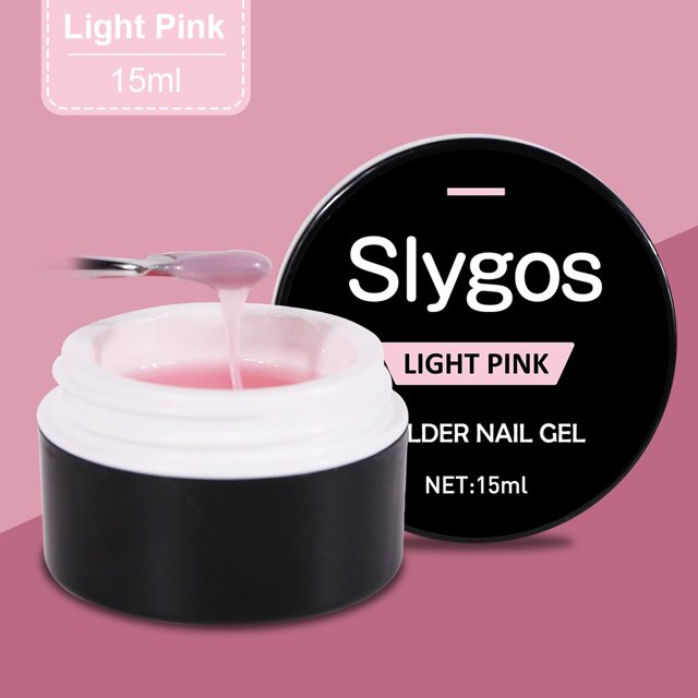 Slygos 15ml Jelly UV Nails Builder Gel para extensión Acrílico Blanco Claro Rosa Nude Nail Building Gel Polish para uñas Prolongar Tan Jianjun unisex