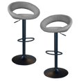 thumbnail image 1 of Banqueta AmeriHome Buffalo con Tapizado de Tela Gris, 1 of 4