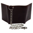 thumbnail image 5 of RFID Blocking Men's Classic Biker Chain Trifold Crazy Horse Leather Wallet, 5 of 17