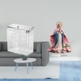 thumbnail image 2 of Papelera de cocina portátil con tapa y mesa decorativa independiente para baño, dormitorio, fiestas, hogar, estantería, festivales., 2 of 8