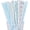 Light blue & silver, variant on Blue and Silver Paper Straws, Pack 100 for Party Supplies,Birthday,Wedding,Bridal/Baby Shower,Juice, shakes,Smoothies
