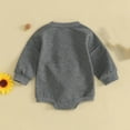 thumbnail image 5 of THDHVS Newborn Boy Clothes,Baby Girl Outfits,Toddler Girl Easter Clothes Puff Sleeve Print Jumpsuit Fall Outfits Gray 6-12 Months, 5 of 8