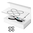 thumbnail image 3 of Kit de pulsera permanente, fabricación de pulseras para parejas, regalos informales, pulsera cerrada DIY para compromiso, Día de San Valentín, familia 1 par negro, 3 of 8