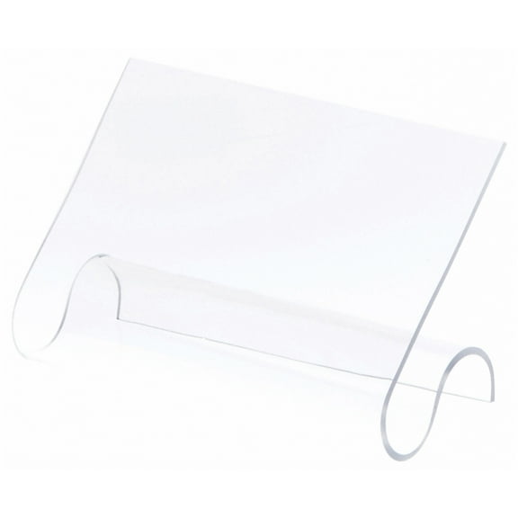 Plymor Clear Acrylic 2-Shoe Display Rest, 7" W x 3.25" D x 4.25" H