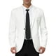 thumbnail image 1 of Abrigo Chic para Hombre Slim Fit Blazer de Una Sola Botón Formal 2XL Blanco, 1 of 7