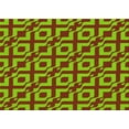 thumbnail image 1 of Ahgly Company Indoor Rectangle Patterned Bright Green Area Rugs, 7' x 10', 1 of 6