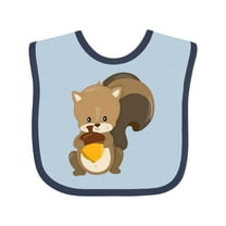 Inktastic Cute Woodland Animal Squirrel Boys or Girls Baby Bib