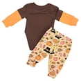 thumbnail image 2 of Unisex Cutie Pie Thanksgiving Baby Clothes Outfit Layette Set (0M, Brown), 2 of 5