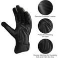 Dream Apparel Motorcycle Riding Gloves for Men Women Biker W/ Touchscreen, Waterproof Full