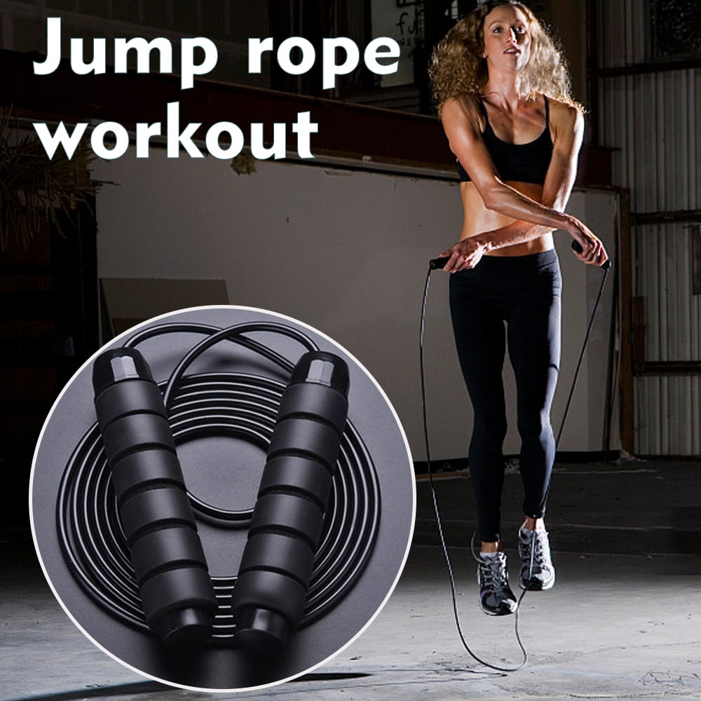 Jump Rope Fast Rope Skipping Adjustable Foam Skid Handle skipping rope