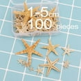 thumbnail image 4 of Lssam Resin Starfish Decor, 100-Piece Mini Sea Ornaments for Coastal Wedding Table Decor, Small Starfish Crafts Charms, Beach Theme Home Decor Supplies, 4 of 7